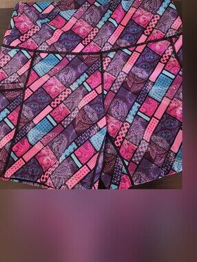 Constantly Varied Gear Pink, Purple & Blue Patterned Athletic Skort